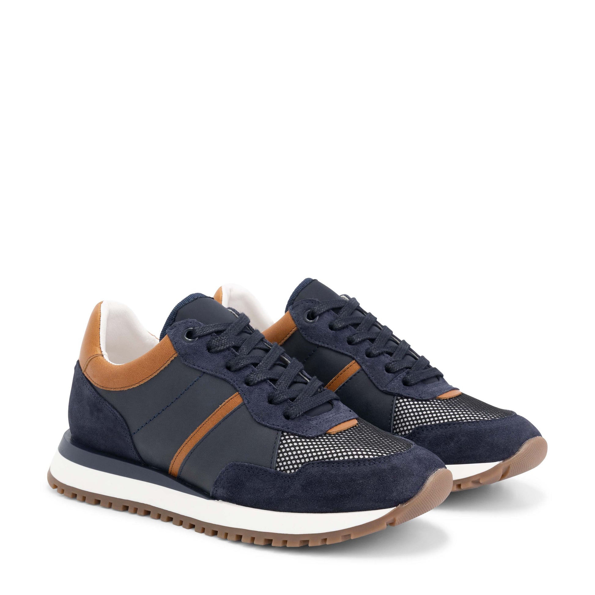 Carnac - Leather sneakers - Lady - Navy FRD