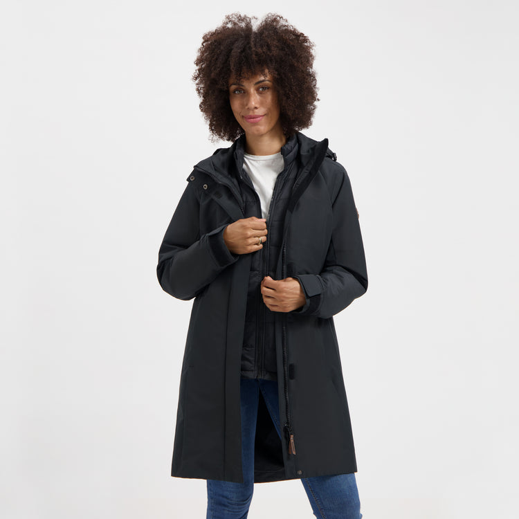 Greta - Waterproof 3-in-1 jacket - Lady - Black MV